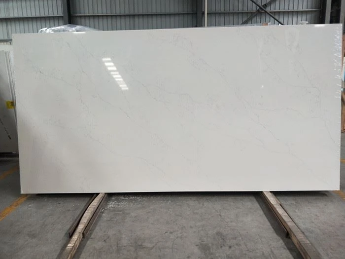 Calacatta alto white quartz slab