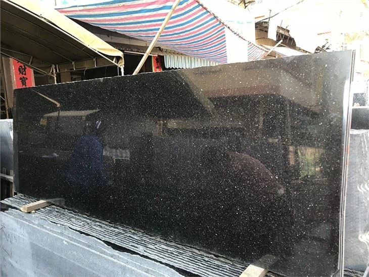 black galaxy granite countertops slabs