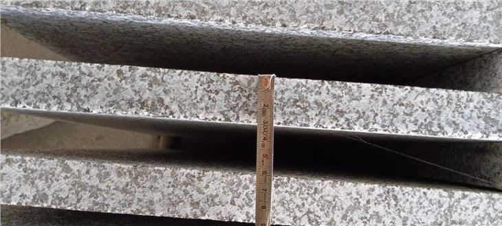 G654 Dark Grey Granite Flamed Tiles 3cm thick
