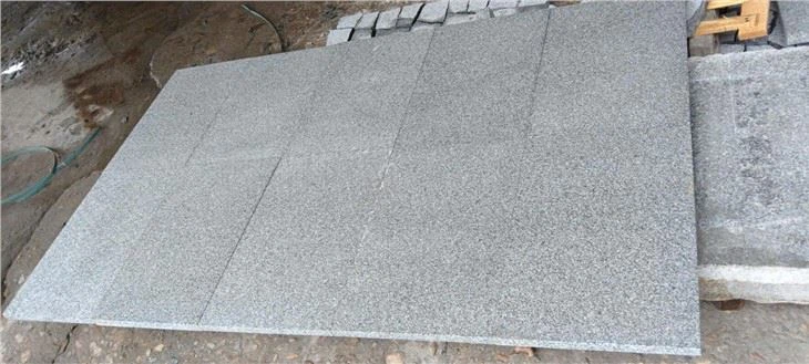 G654 Dark Grey Granite Flamed Tiles paver