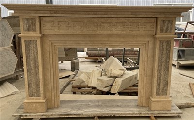 خاکستری Travertine چمنی