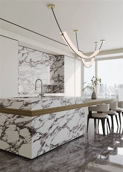 Calacata Viola Sintered Stone Countertop