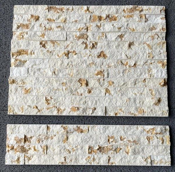 Yellow Limestone Stacked Wall Stone tile